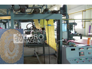 Máquina para fabricar manteles de mesa de PVC
